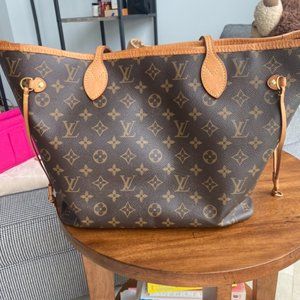 Louis Vuitton Neverfull Tote Monagram Canvas MM